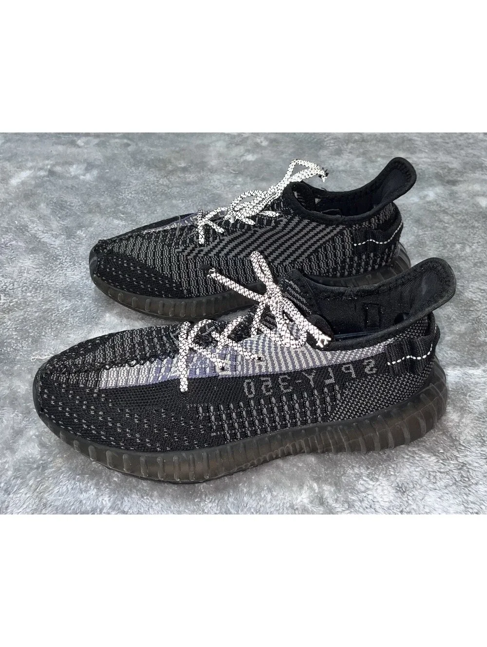 adidas Yeezy Boost 350 V2 Low Top Sneaker Gray/Black SPLY-350 Comfort Sz 8